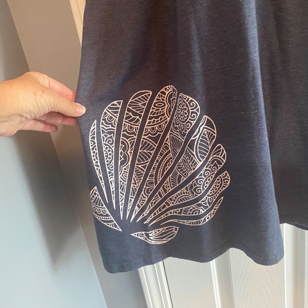 BUY 2 ITEMS & GET 1 FREE: T-shirt Tank Dress/Cover Up Sz L - Picture 2 of 6